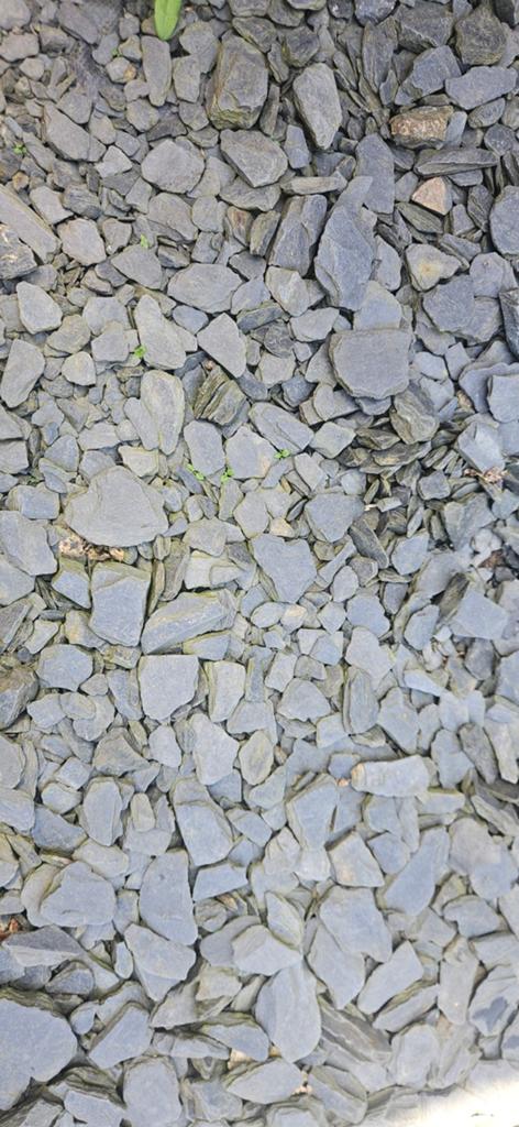 Leisteen split voor tuin of oprit, Ophalen, Gebruikt, Grijs, Split