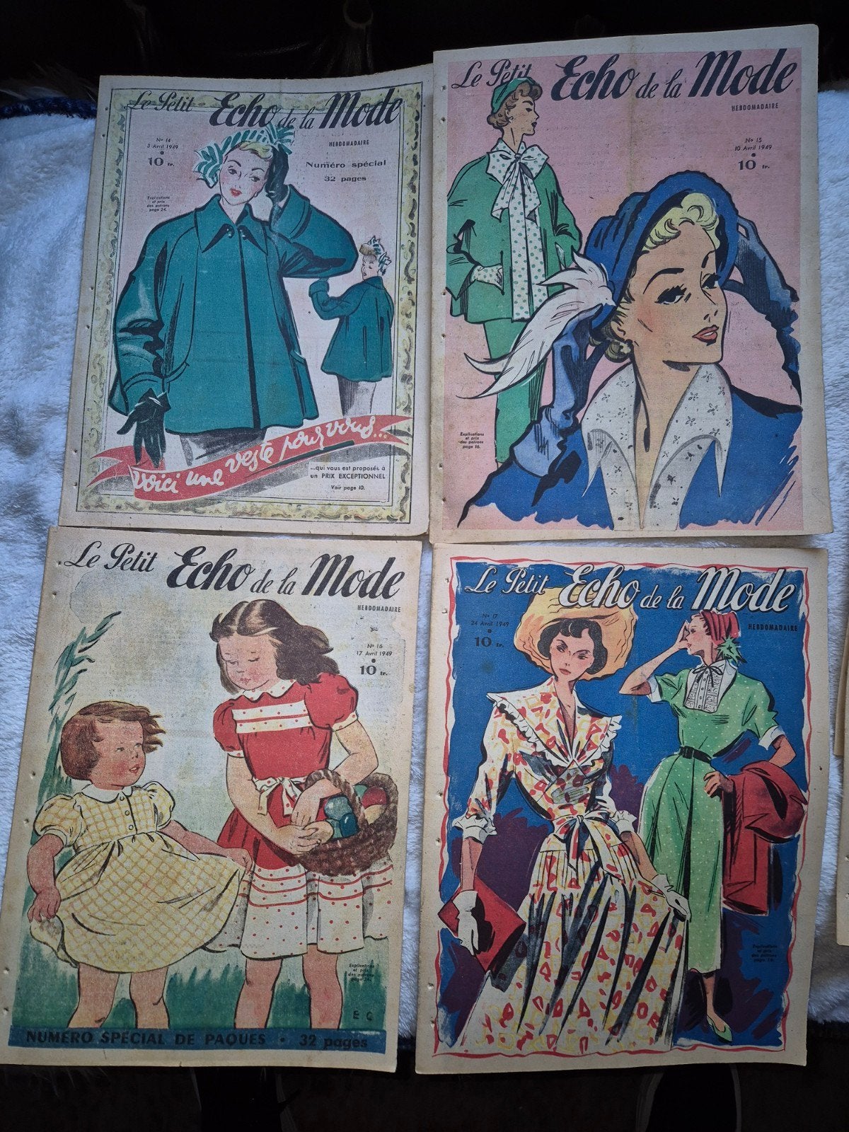 Le petit echo de la mode - april 1949, Ophalen of Verzenden, 1940 tot 1960, Buitenland, Tijdschrift
