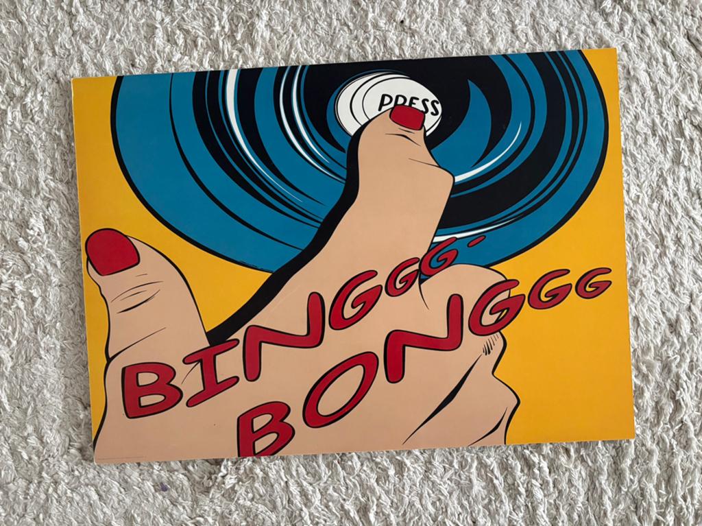 Ikea Solmyra Pop Art Bing Bong, Huis en Inrichting, Woonaccessoires | Wanddecoraties, Ophalen