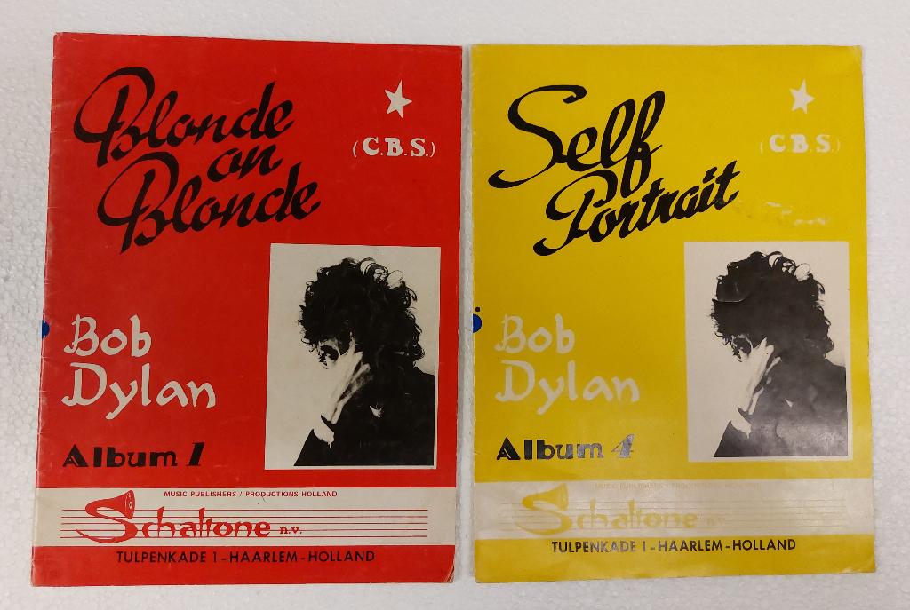 Bob Dylan 2 x BLADMUZIEK Blonde on Blonde Self Portrait, Verzenden, Gebruikt, Boek, Tijdschrift of Artikel