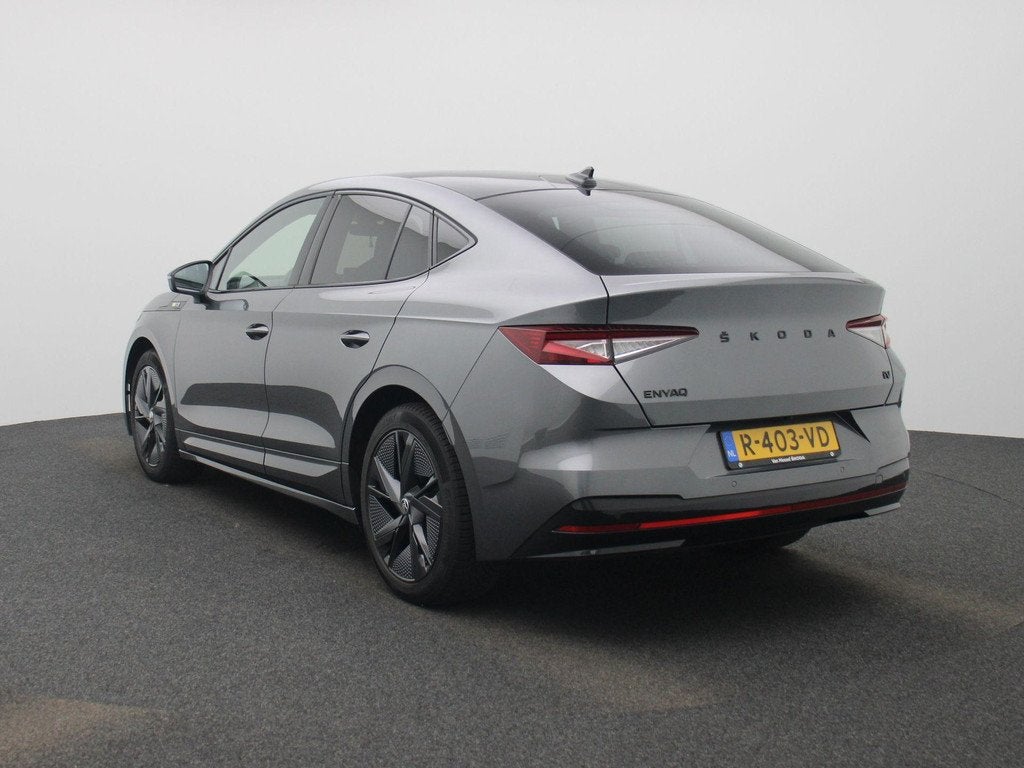 Skoda Enyaq Coupé iV 80 RS | Apple Carplay / Android Auto |, Auto's, Skoda, Automaat, 12 maanden, Gebruikt, Zwart
