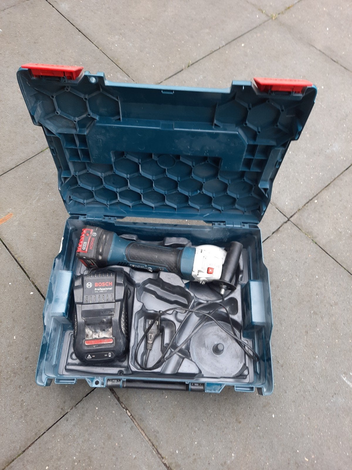 bosch proffesional accu haakseslijper 18 v  compleet, Ophalen, Minder dan 700 watt, Haakse handslijpmachine
