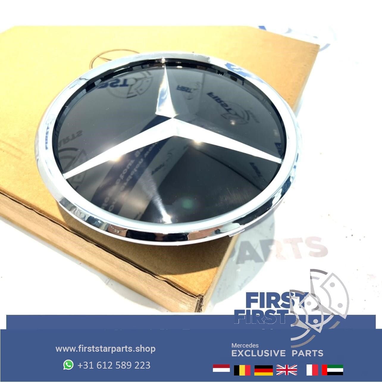 Mercedes AMG STER LOGO GLAS W176 W205 W117 W213 W238 W156  S, Gebruikt, -, Ophalen of Verzenden, -