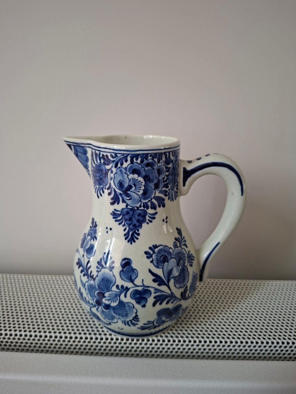 Porceleyne Fles Delft kan met oor, 1940, Ophalen of Verzenden