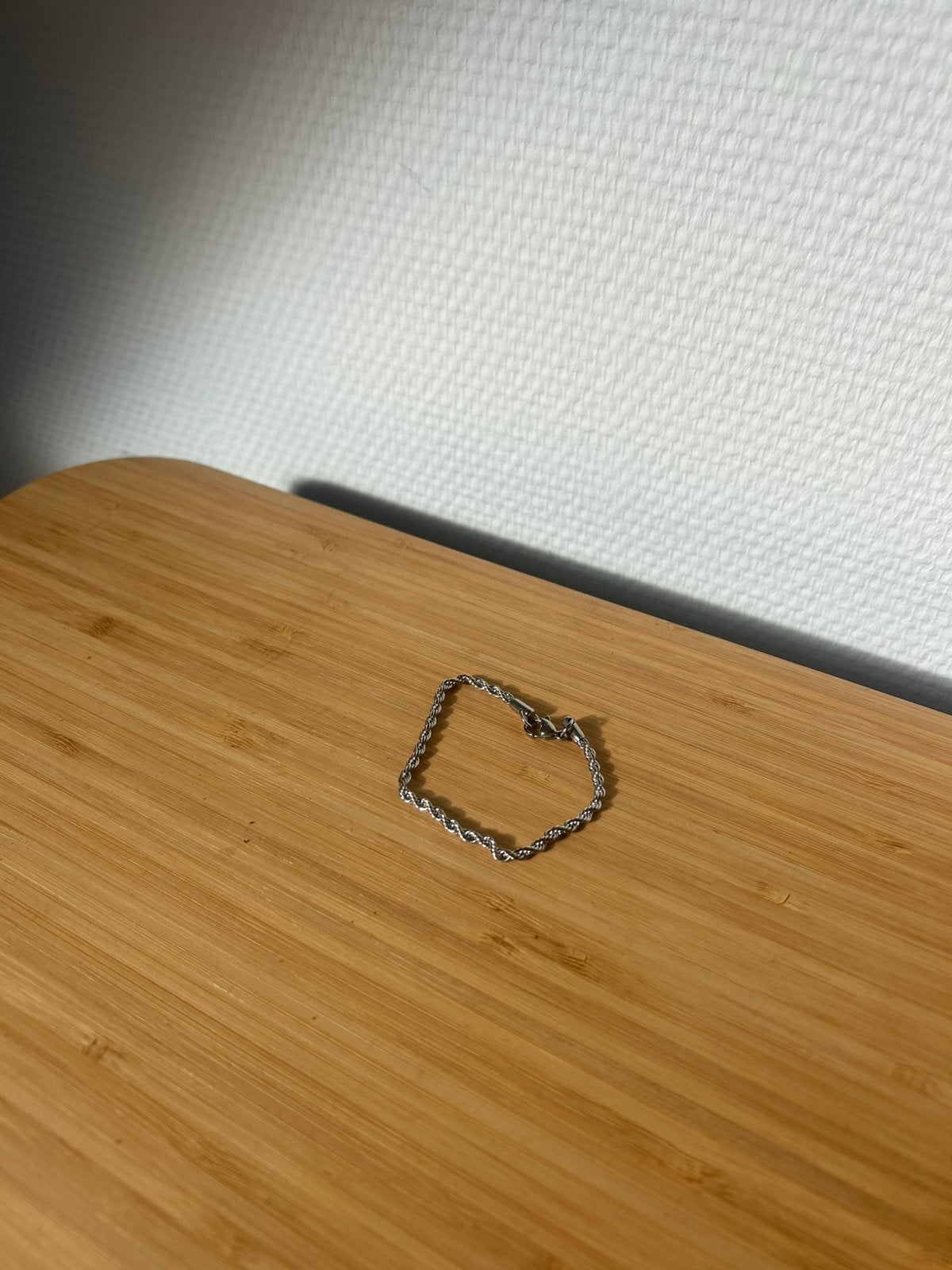 Zilver Rope Armband - 18cm - 3mm, Ophalen of Verzenden, Zo goed als nieuw, Zilver, Zilver