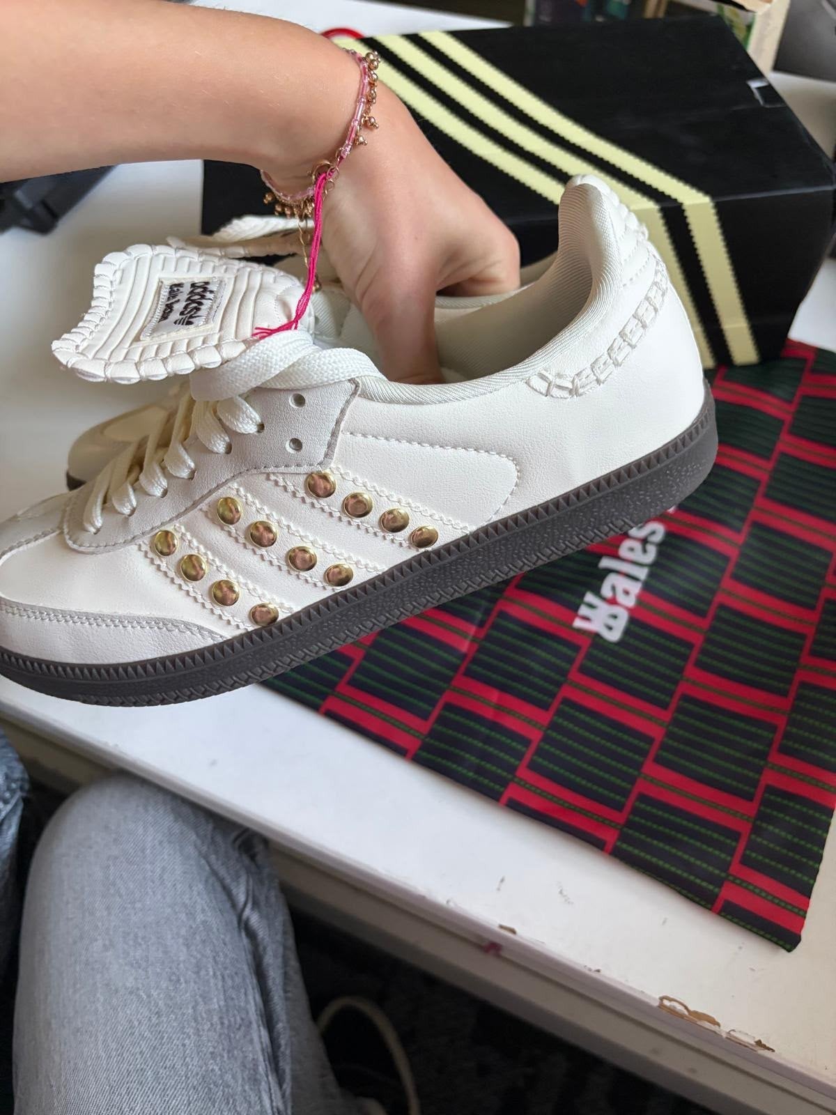 Adidas x Wales Bonner Samba sneakers maat 39, Adidas, Wit, Ophalen of Verzenden, Sneakers of Gympen