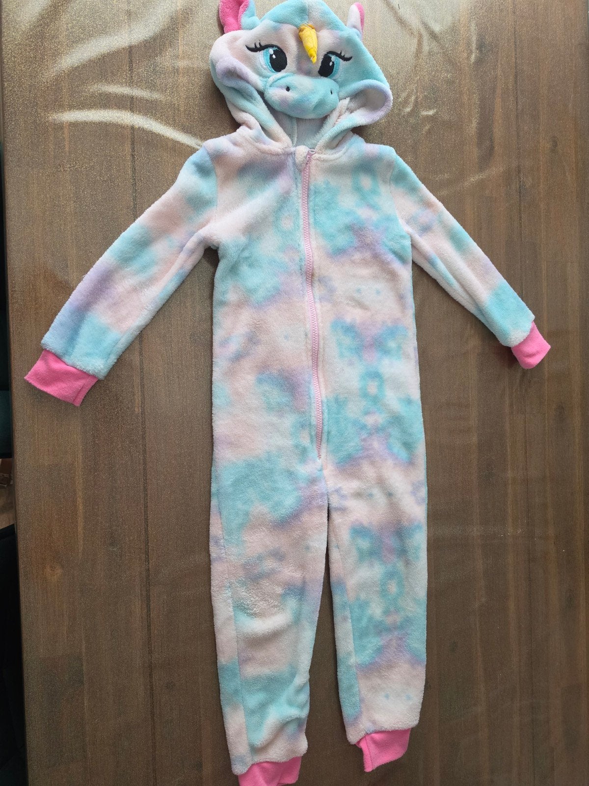 Eenhoorn Onesie - Zacht en Kleurrijk, Nacht- of Onderkleding, Jongen of Meisje, Ophalen of Verzenden, Zo goed als nieuw