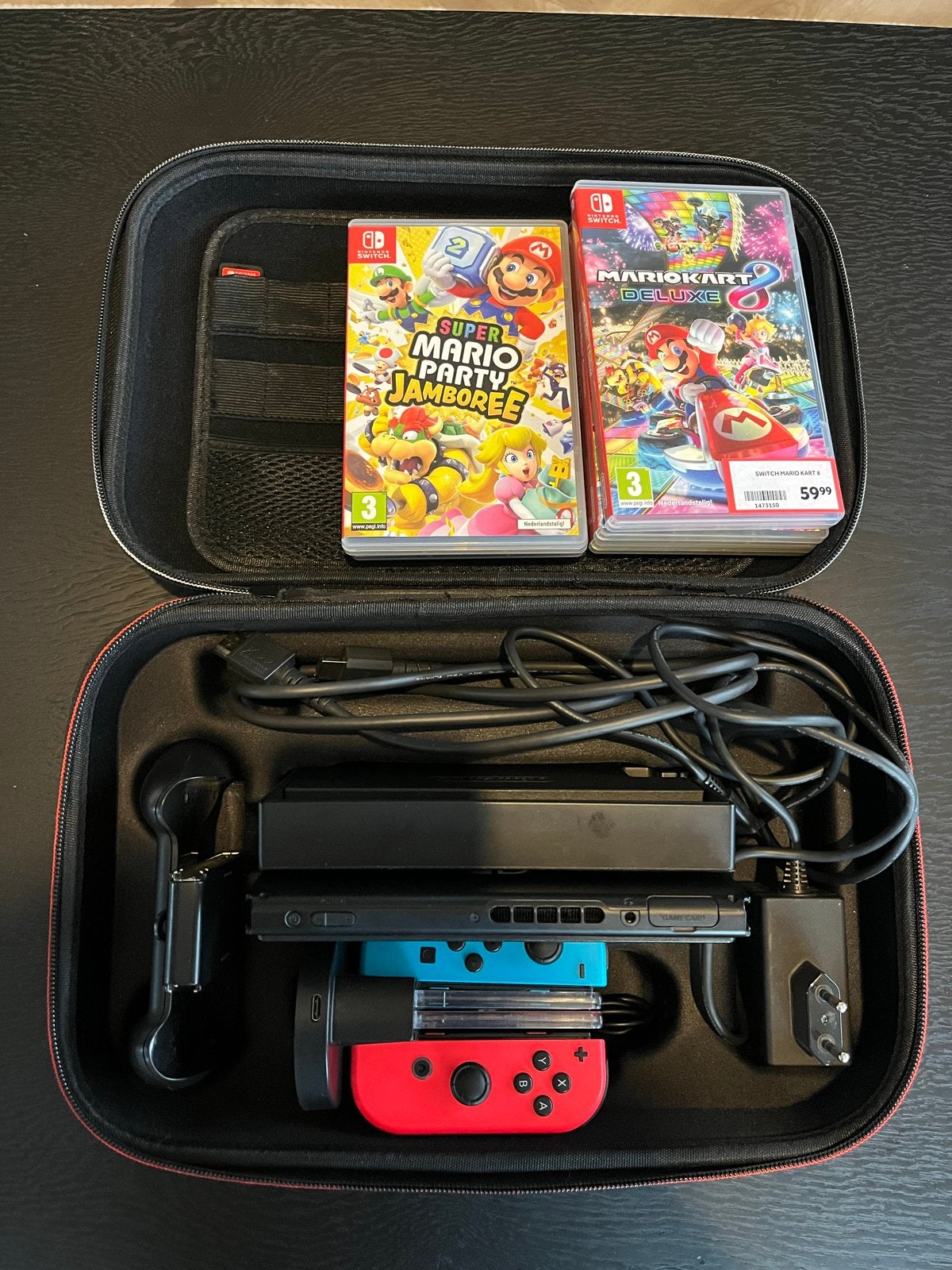 Nintendo Switch V2 met 6 spellen en accessoires, Spelcomputers en Games, Overige genres, Ophalen of Verzenden, Zo goed als nieuw