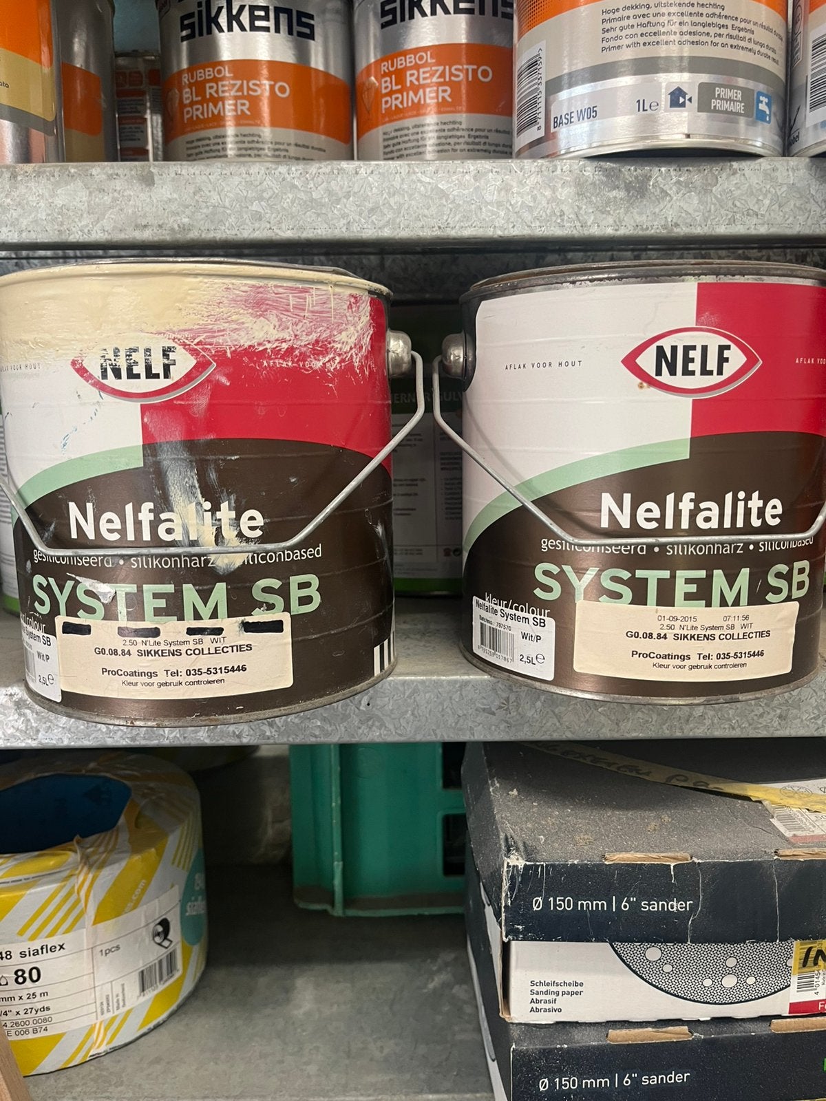 Nelf Nelfalite system SB Bentheimergeel, Ophalen, Gebruikt, Geel, Verf