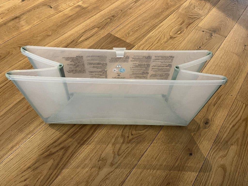 Stokke babybad met standard en zitje, Kinderen en Baby's, Zo goed als nieuw, Badje, Standaard, Ophalen