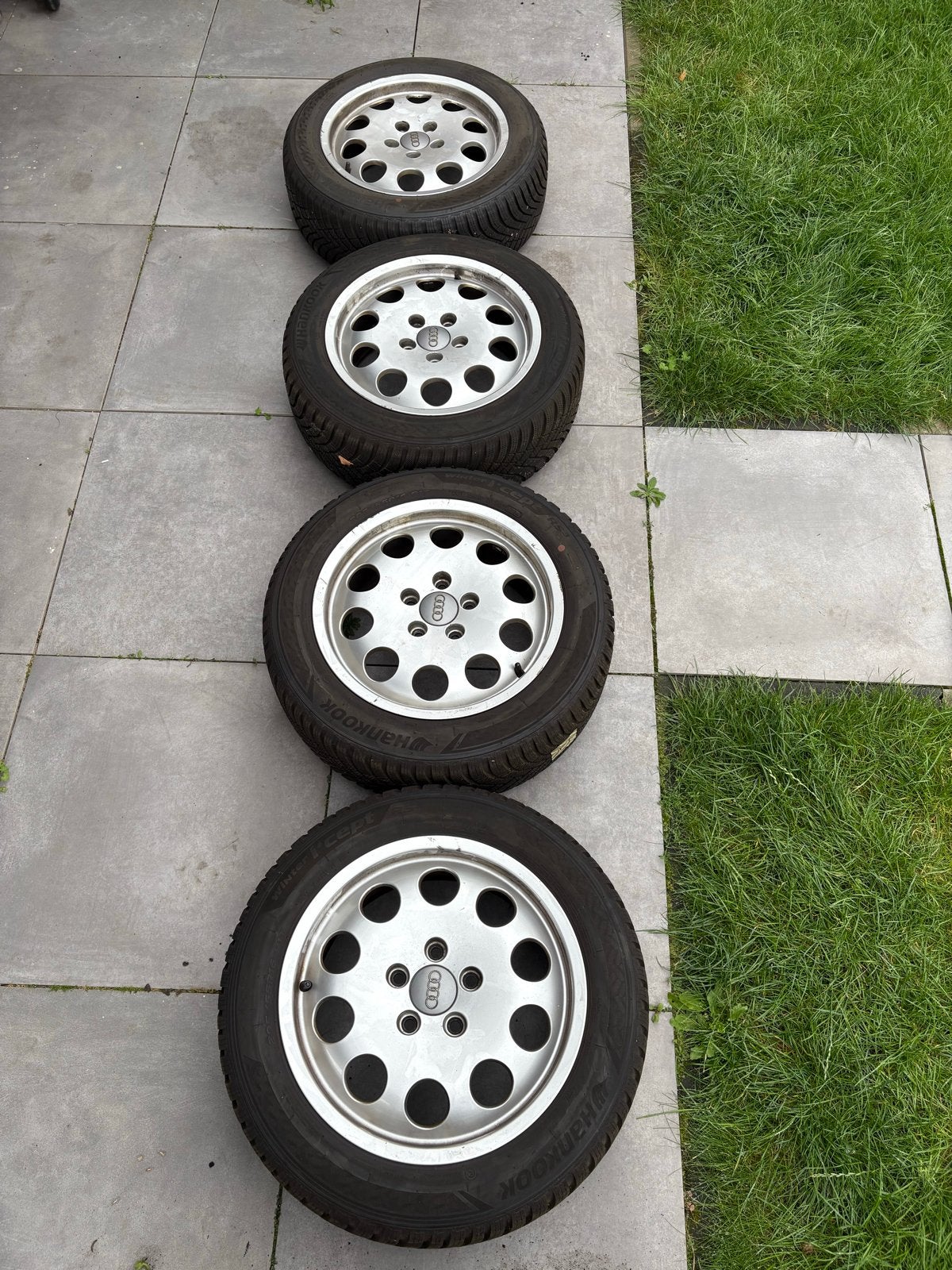 Hankook Winter I-cept 205/55R16 91T Winterbanden op velg, Ophalen, Gebruikt, 16 inch, Band(en)