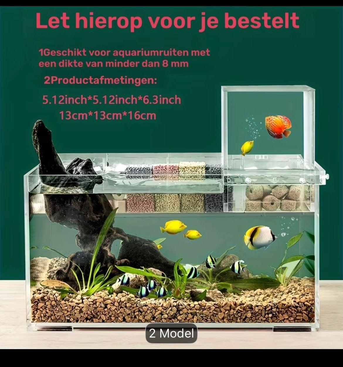 Aquarium negatieve druk tank, Ophalen of Verzenden, Nieuw, Overige typen
