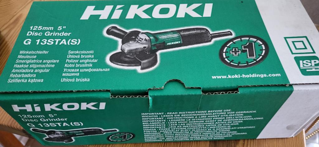 Nieuwe HiKOKI 125mm 5" Disc Grinder G 13STA(S), Doe-het-zelf en Verbouw, Gereedschap | Slijpmachines, Nieuw, Overige typen, Ophalen of Verzenden