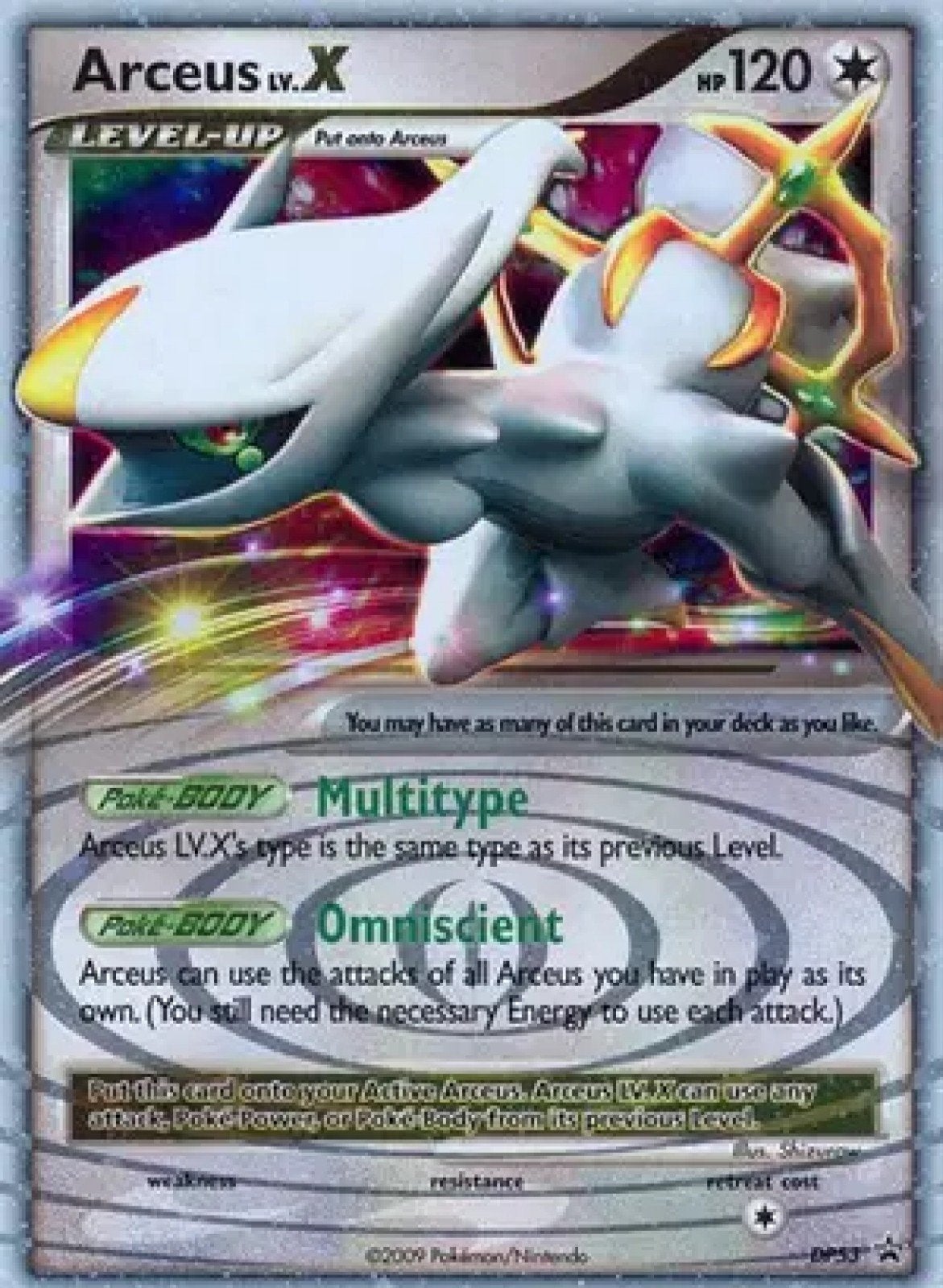 Arceus X, Ophalen, Gebruikt, Losse kaart, Foil