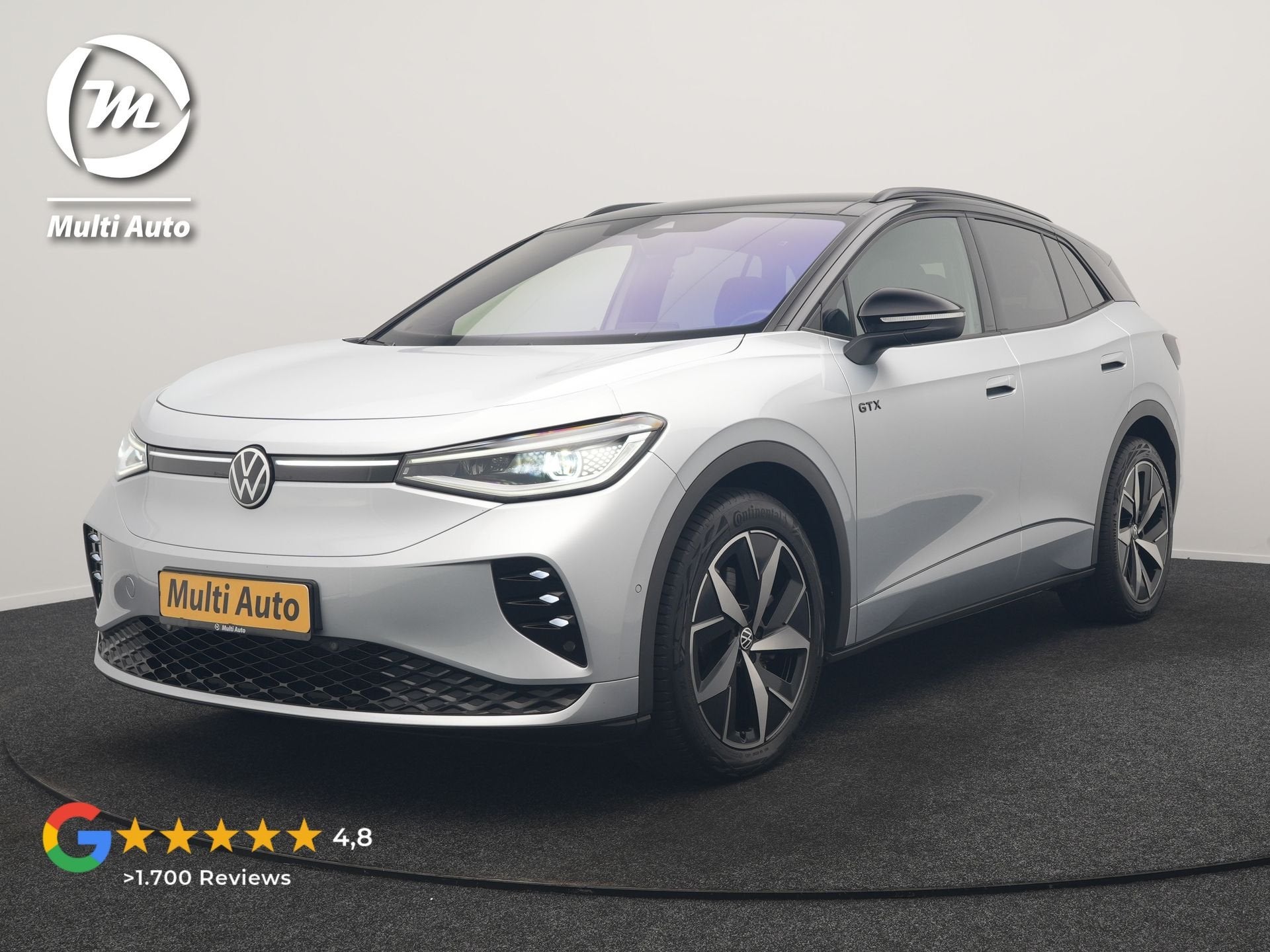 Volkswagen ID.4 GTX 4Motion 77 kWh 300pk Dealer O.H. | Trekh, Auto's, Automaat, Gebruikt, Zwart, Automatische klimaatregeling