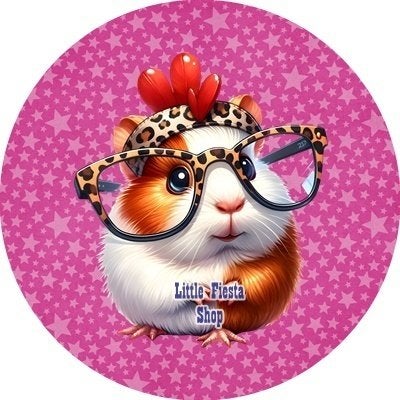 lf99 icing frosting cavia 20cm eetbare taart print topper, Hobby en Vrije tijd, Ophalen of Verzenden, Nieuw, Taarten, Versiering