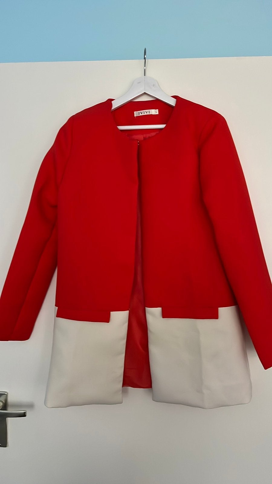 Blazer te koop, Ophalen of Verzenden, Zo goed als nieuw, Maat 42/44 (L), Rood