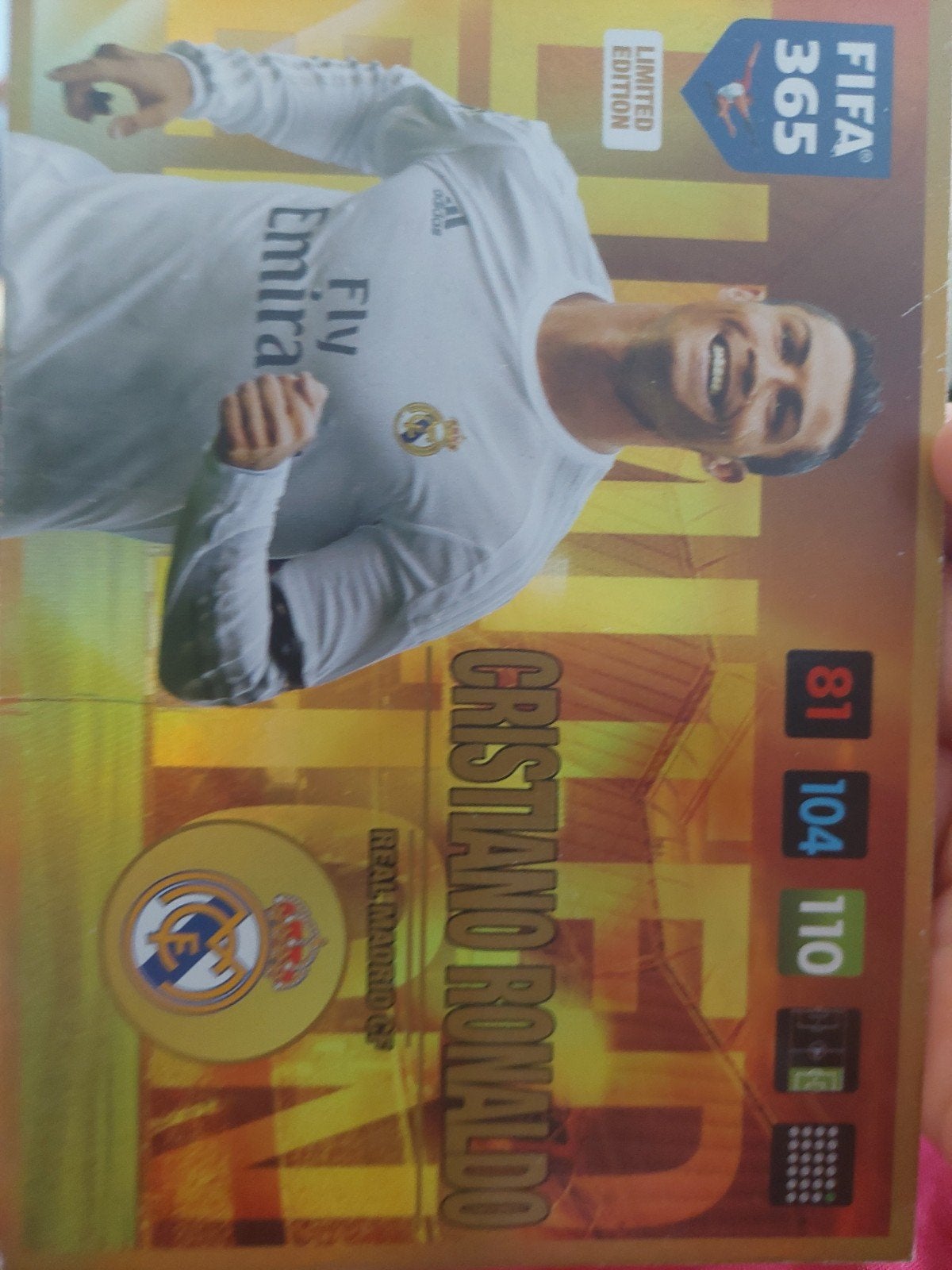 Voetbalkaart Ronaldo xxl, Verzamelen, Ophalen, Zo goed als nieuw, Buitenlandse clubs, Spelerskaart