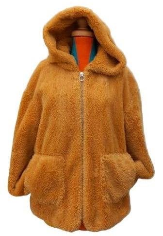 Lekker warme teddy jas  38, Maat 38/40 (M), Geel, Ophalen of Verzenden, Gedragen