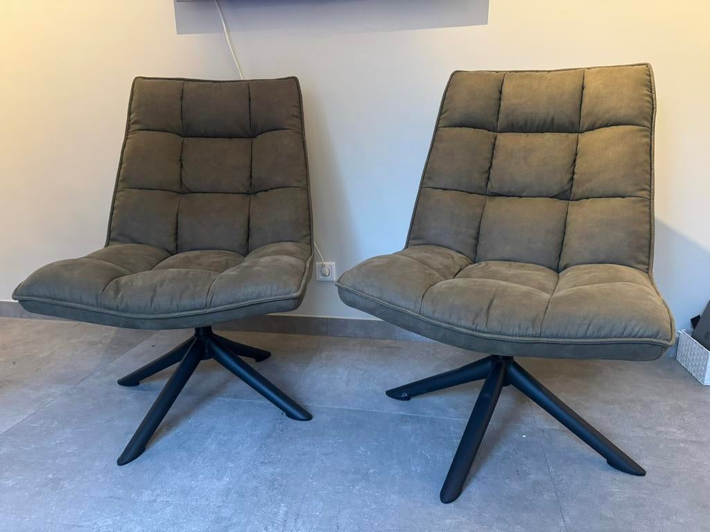 Draai stoelen / fautuils 2 stuk izgst, Huis en Inrichting, Stoelen, Ophalen, Zo goed als nieuw, Overige kleuren, Vijf, Zes of meer stoelen