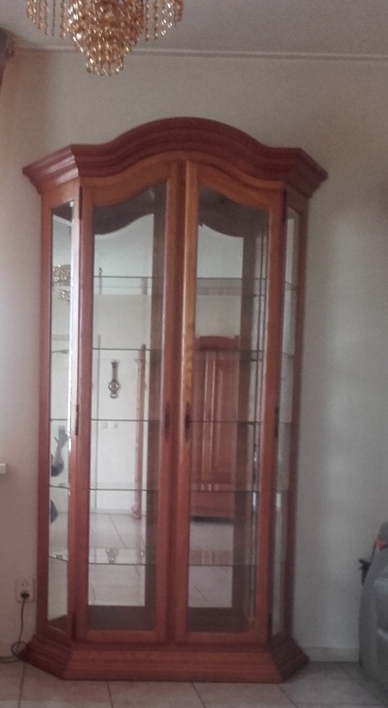 vitrinekast, Ophalen, Glas, 100 tot 150 cm, 150 tot 200 cm