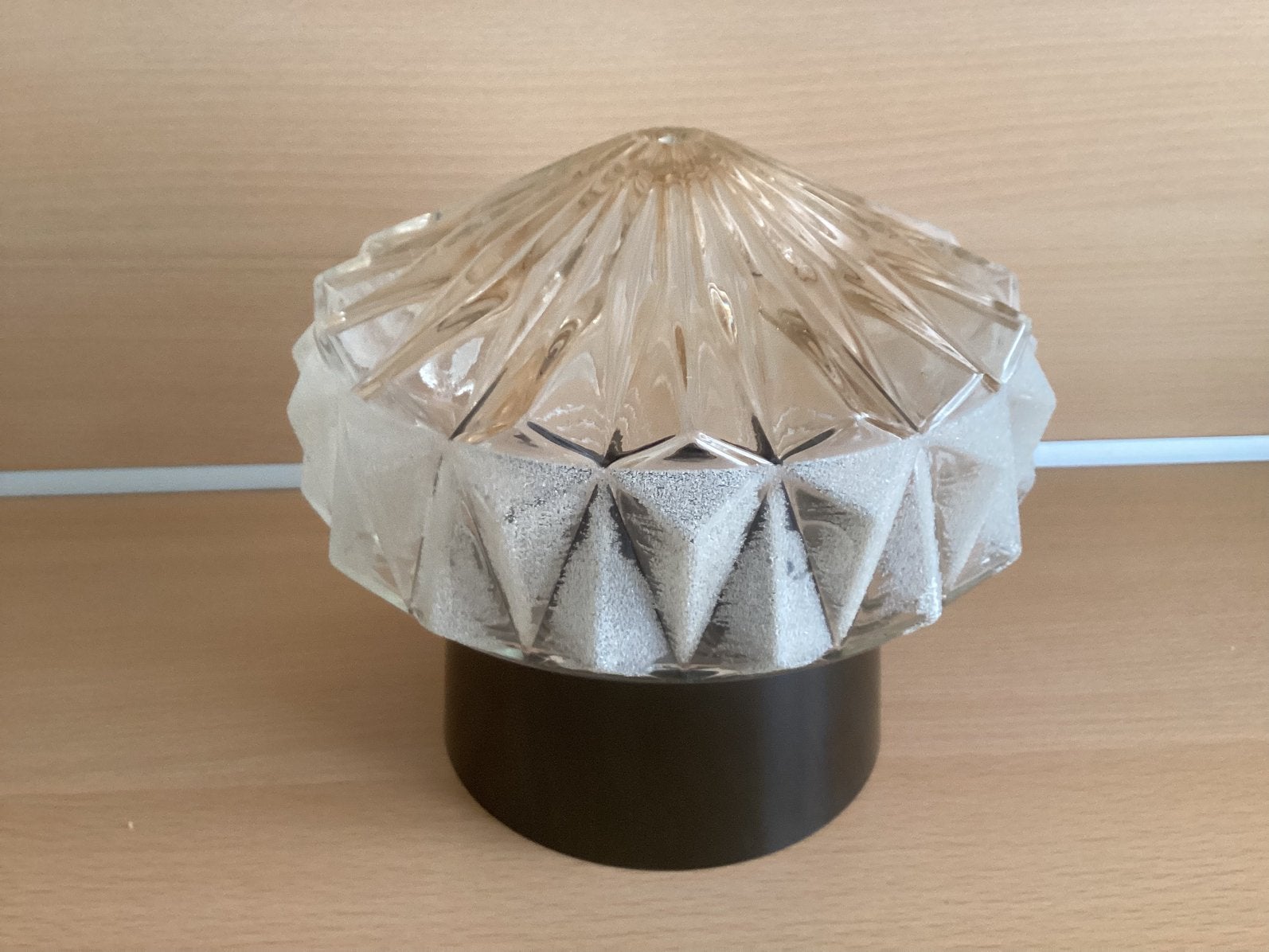 Art Deco plafondlamp Diamantvorm,Corodex bakeliet armatuur., Ophalen of Verzenden