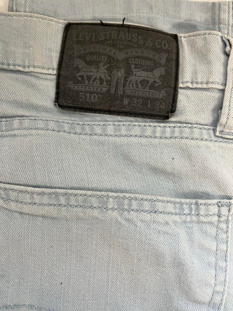 Levi's 510 Jeans W32 Blauw, Ophalen of Verzenden, Zo goed als nieuw, Blauw, W32 (confectie 46) of kleiner