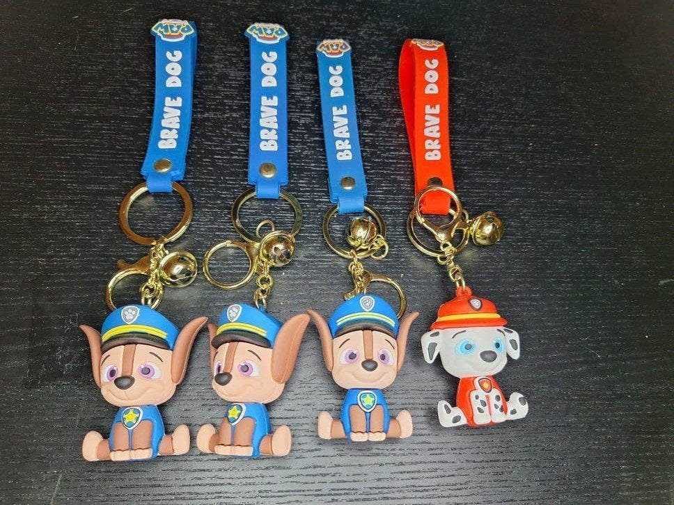 4x Paw Patrol sleutelhangers nieuw, Ophalen of Verzenden