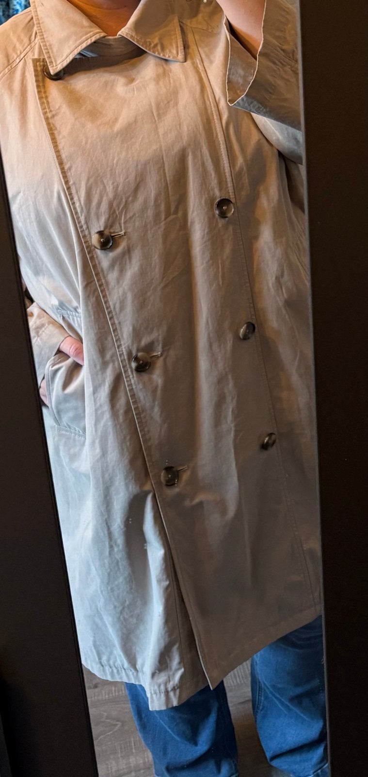 Zara oversized trenchcoat maat 50/52, Kleding | Dames, Ophalen of Verzenden, Gedragen, Maat 46/48 (XL) of groter, Beige