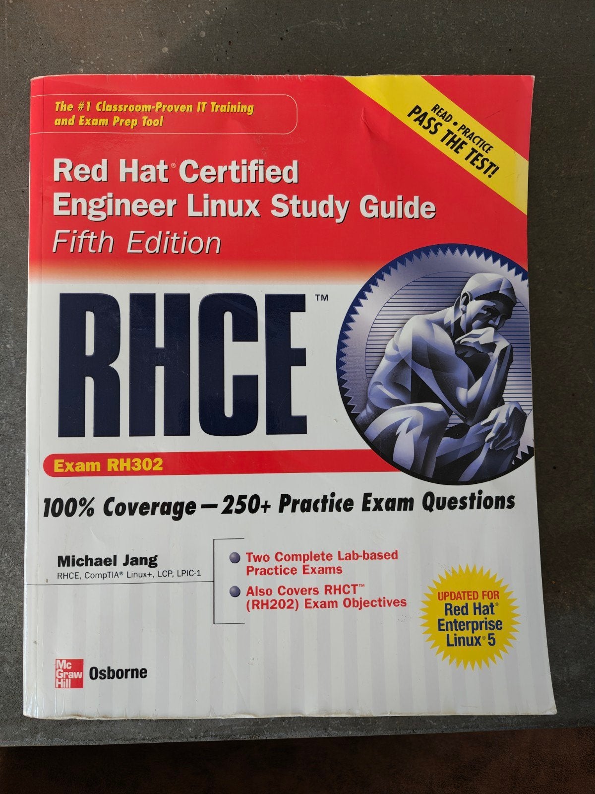 RHCE Red Hat Certified Engineer Linux Study Guide, Zo goed als nieuw, Michael Jang, Beta, HBO