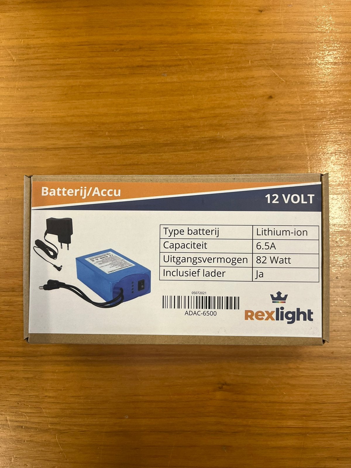 Lithium Ion Accu 12V 6600mAh met Oplader voor LEDstrip, Ophalen, Nieuw, Oplaadbaar