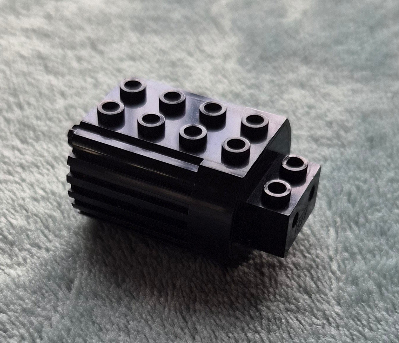 Lego Technic 12 Volt aandrijf motor Zwart met tandwiel as., Ophalen of Verzenden, Gebruikt, Losse stenen, Lego