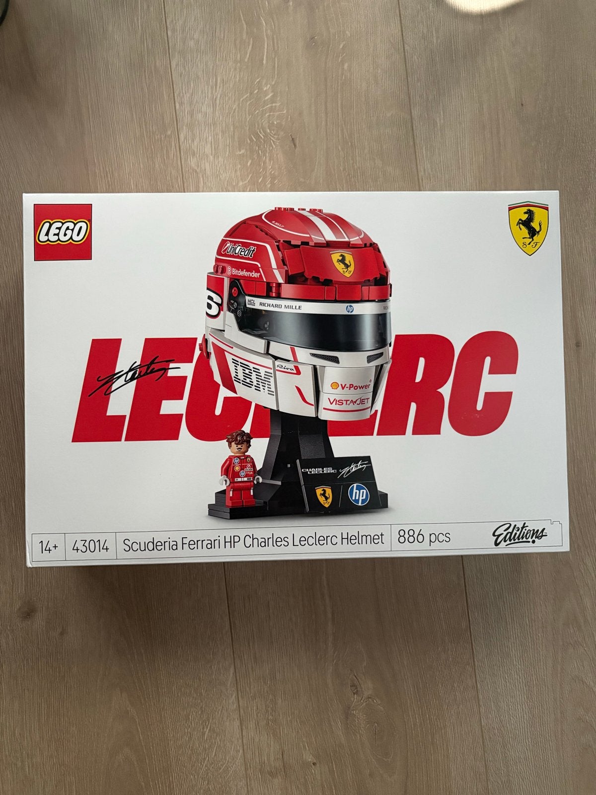 LEGO 43014 Ferrari Charles Leclerc Helm, Ophalen of Verzenden, Nieuw, Overige merken