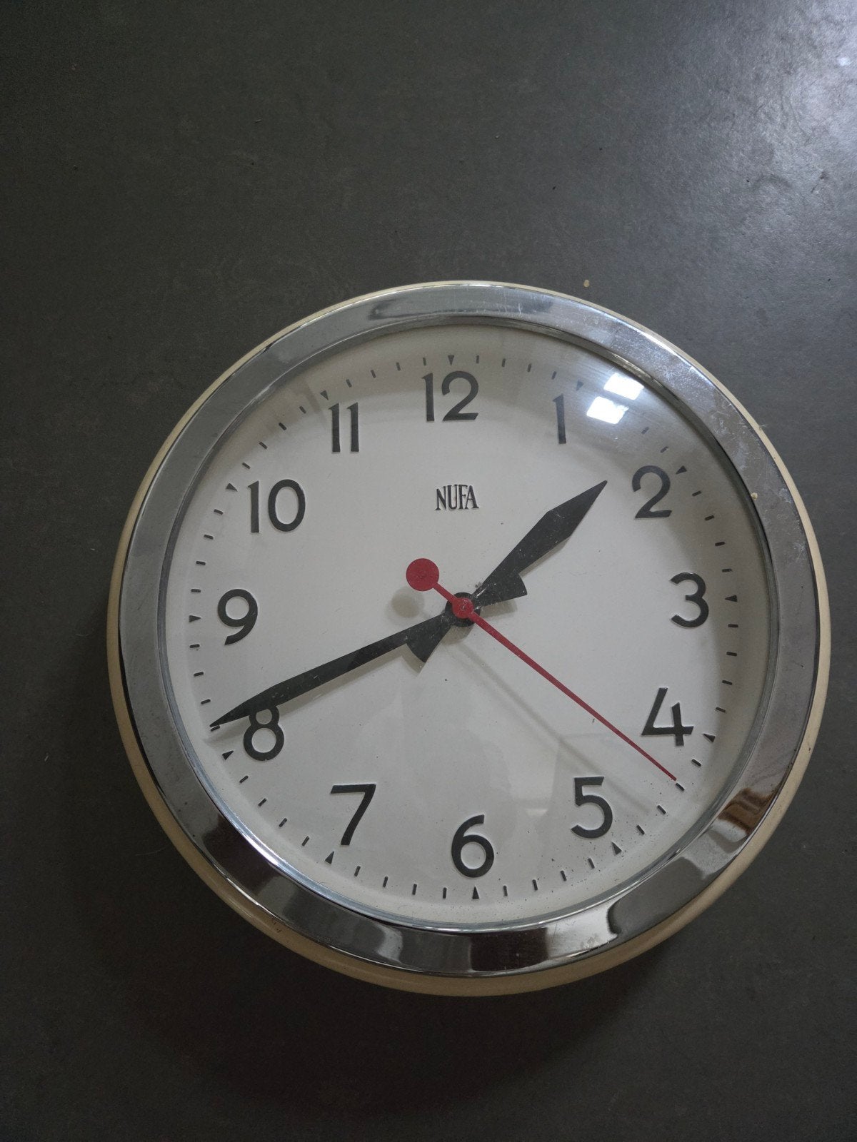 Vintage NUFA Wandklok, Ophalen of Verzenden