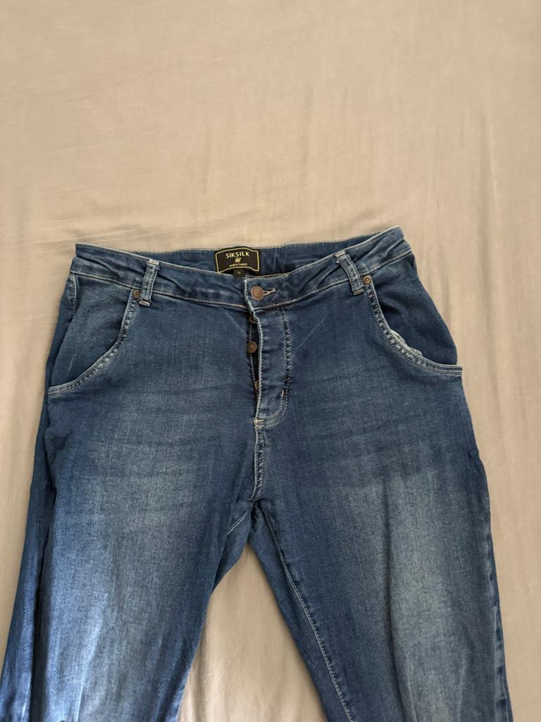 SikSilk Heren broek, Ophalen of Verzenden, Gedragen, Blauw, W36 - W38 (confectie 52/54)
