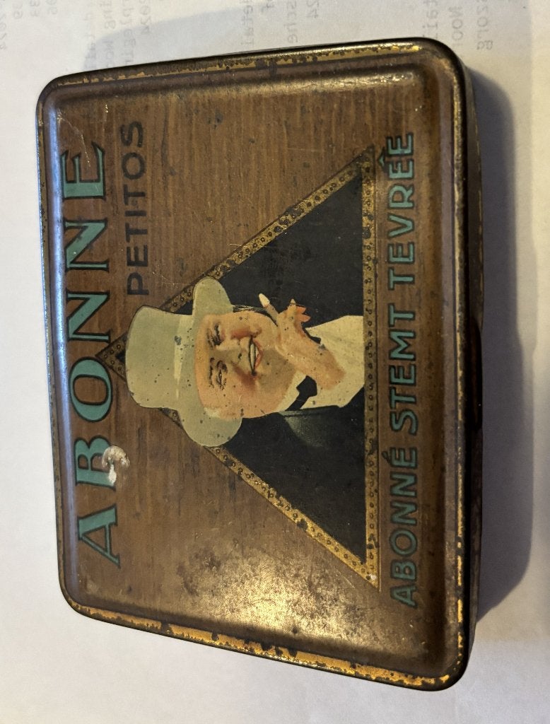 antiek blikje, Ophalen of Verzenden, Gebruikt, Overige