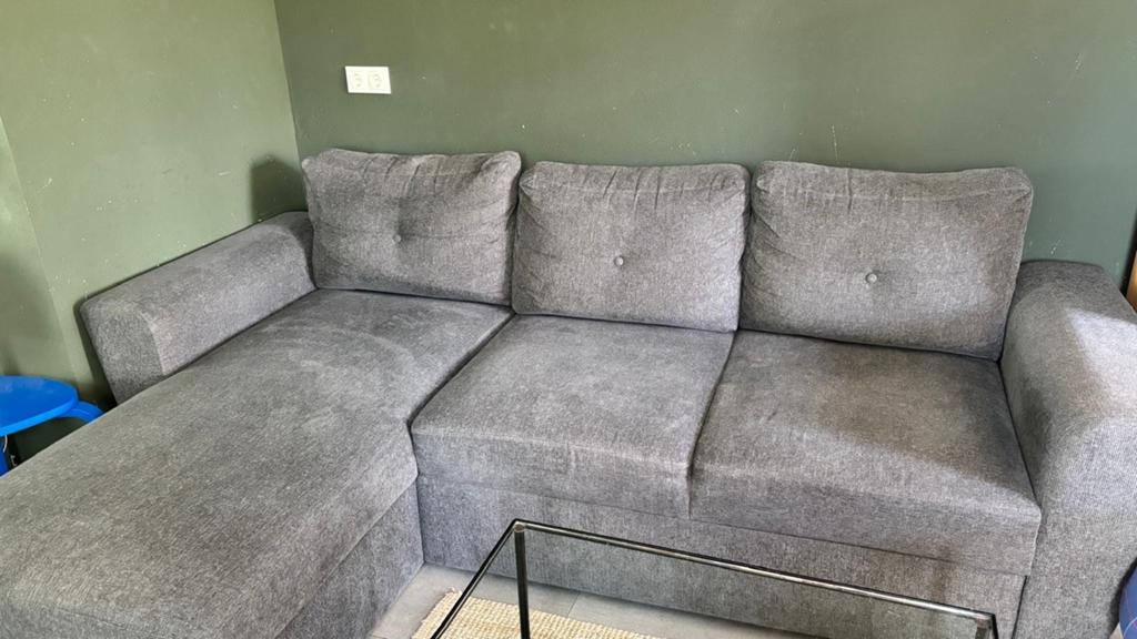 Jysk Gray Slaapbank, Ophalen, Gebruikt, Stof