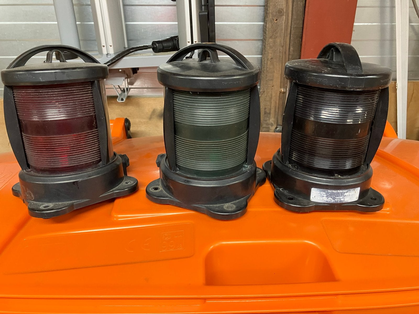 Set van 3 navigatielichten voor boot (rood, groen, wit), Watersport en Boten, Ophalen of Verzenden, Gebruikt, Binnenverlichting
