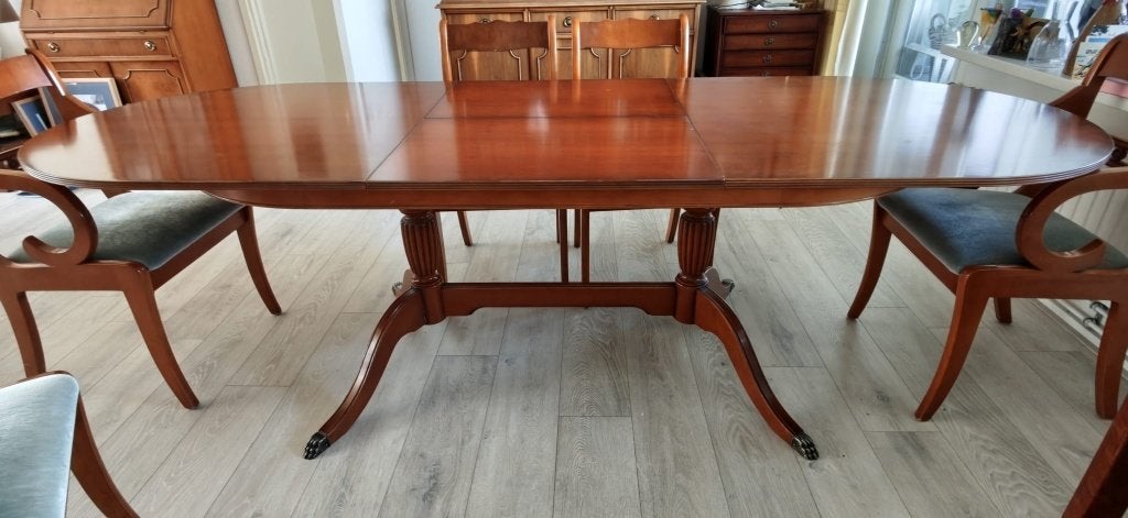 Prachtige kersenhouten eettafel - uitschuifbaar 180-250cm