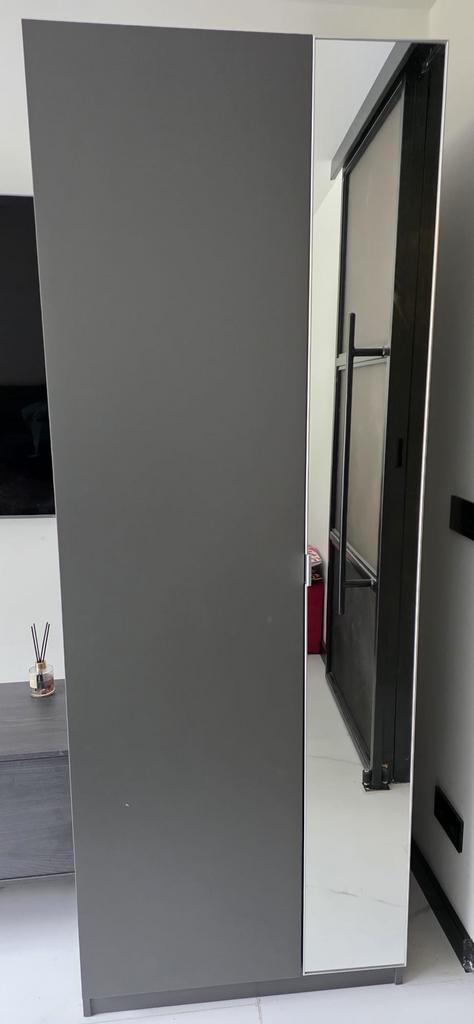 Ikea PAX kast donkergrijs, Huis en Inrichting, Kasten | Kledingkasten, Zo goed als nieuw, 200 cm of meer, 50 tot 100 cm, 50 tot 75 cm