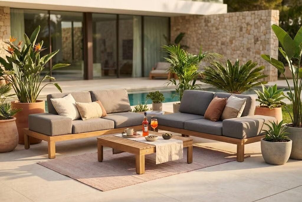 4 seasons outdoor Mistral loungeset hoekbank SALE, Ophalen, 4 zitplaatsen, Bank, Zo goed als nieuw
