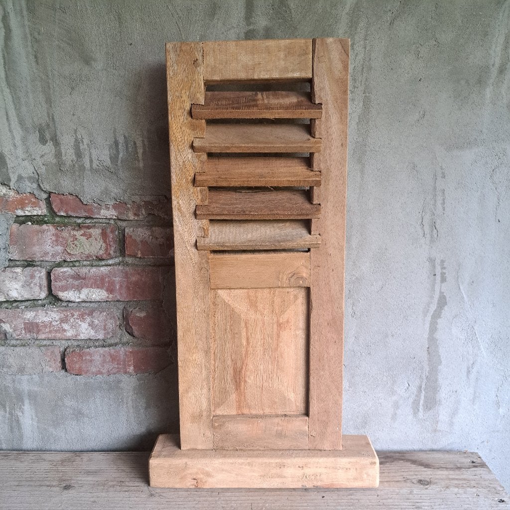 Landelijk houten luik louvreluik op voet *Etage3*, ., Ophalen of Verzenden, Zo goed als nieuw, .