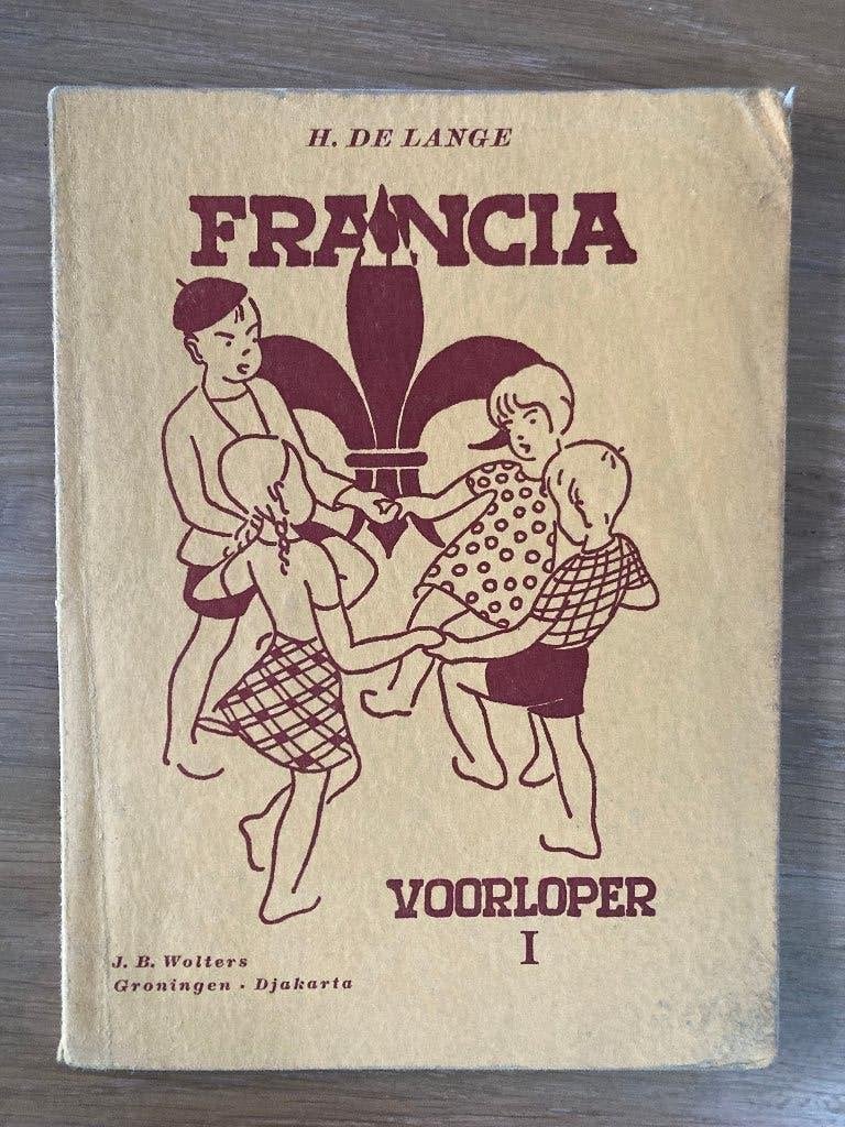 oude schoolboekjes Frans 1954/56 en gezelschapspelletjes, Ophalen of Verzenden
