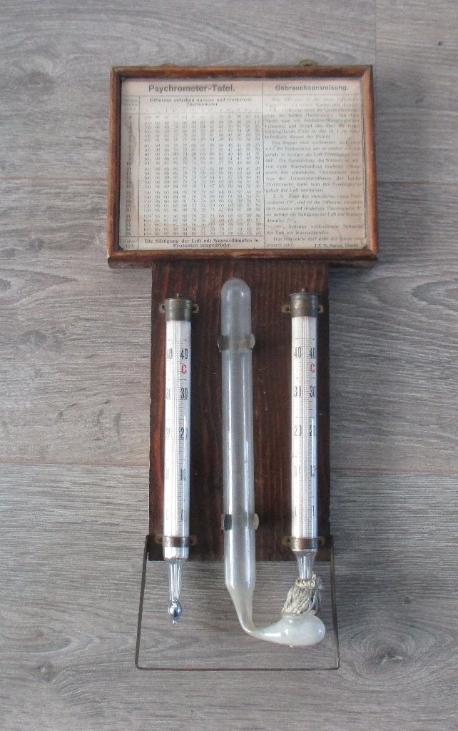 Psychrometer - Antiek - Marius Utrecht - c.a. 1900, Ophalen of Verzenden