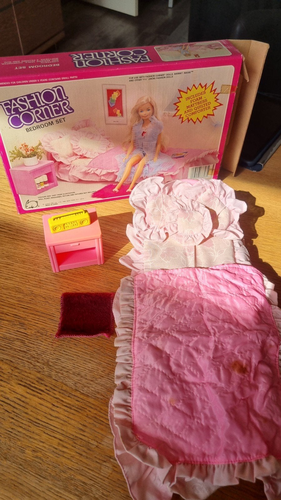 Vintage Fashion Corner Slaapkamer Set voor Barbie (Gebruikt), Ophalen of Verzenden, Gebruikt, Barbie