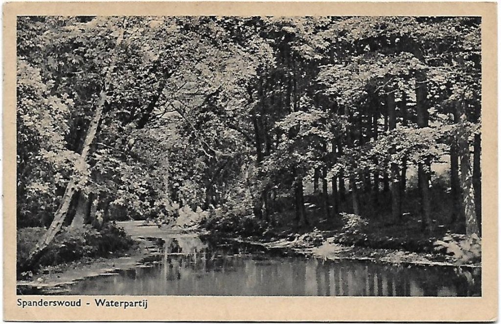 Hilversum Spanderswoud Oude gelopen Ansichtkaart ( P820 ), Ophalen of Verzenden, 1920 tot 1940, Gelopen, Noord-Holland
