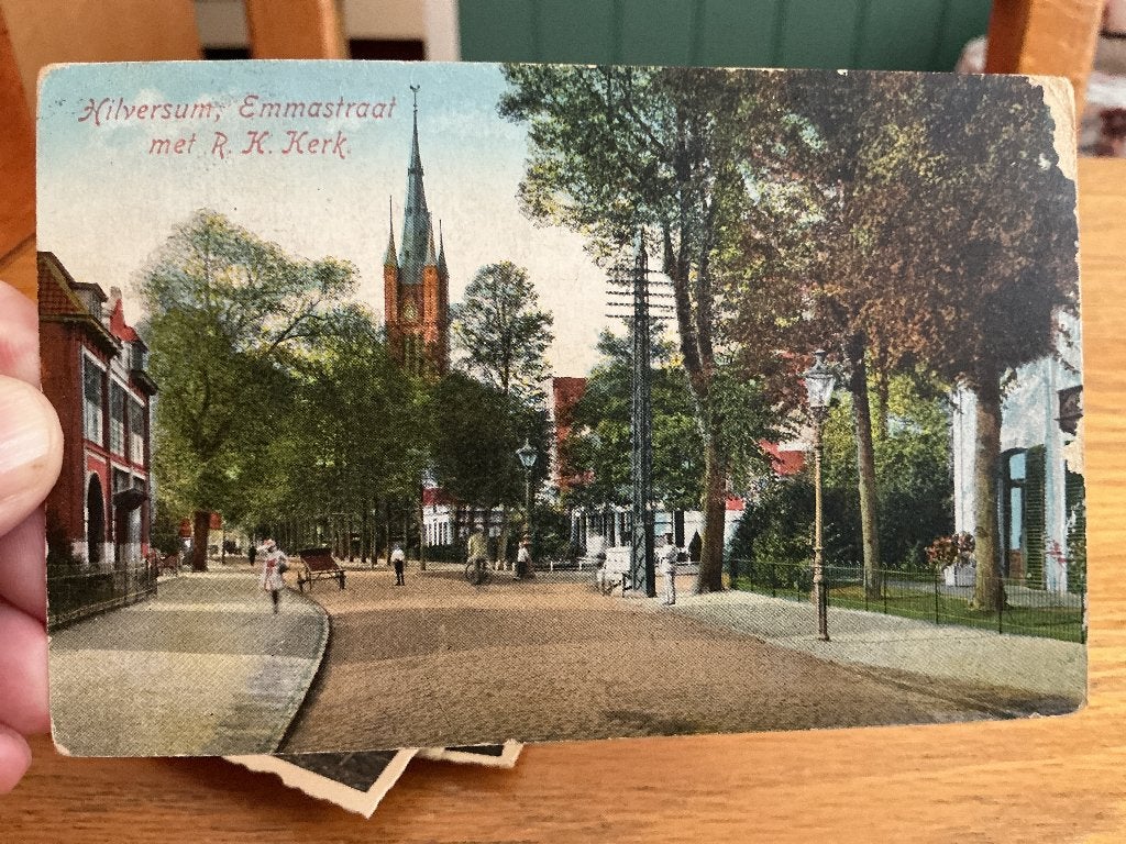 Hilversum emmastraat 1926, Verzenden, 1920 tot 1940, Gelopen, Noord-Holland