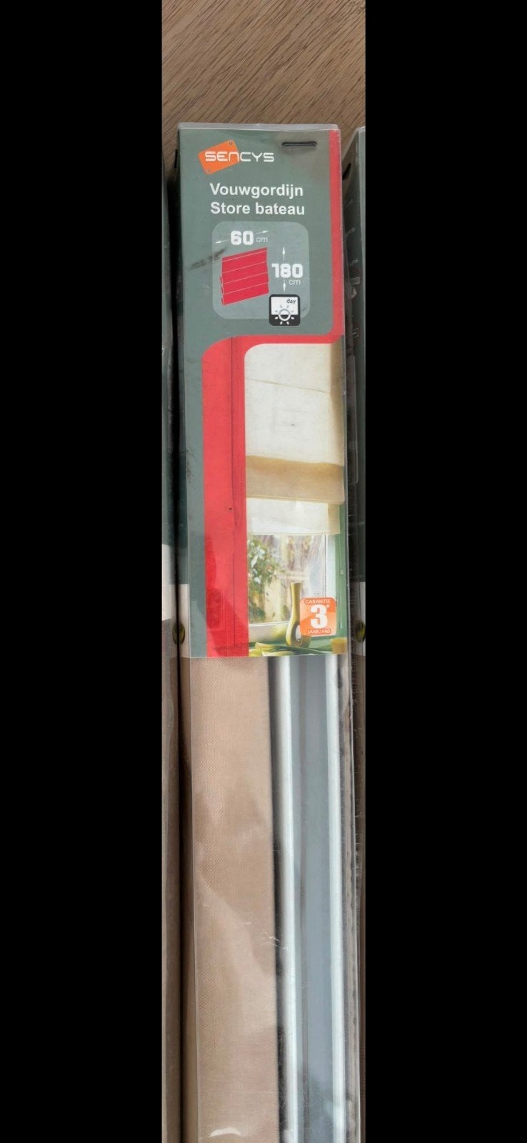 Sencys Vouwgordijn Store Bateau 60x180 cm - Nieuw, Huis en Inrichting, Ophalen, Vouwgordijn
