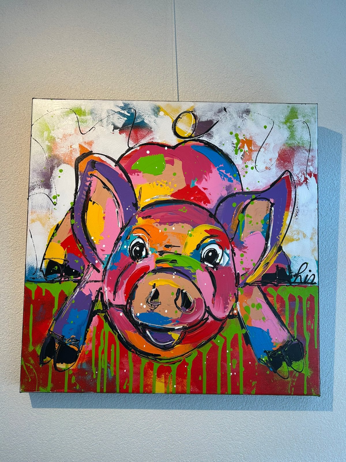 Vrolijk schilderij van Liz origineel, Ophalen