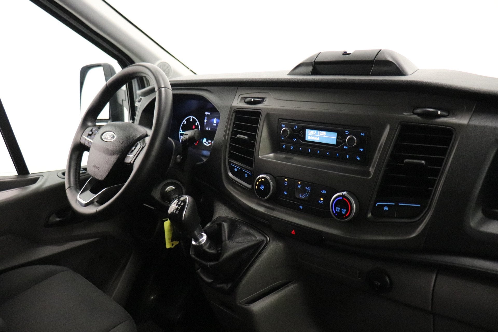 Ford Transit 2.0 TDCI 130PK L4 Bakwagen EURO 6 - Airco - Cru, Voorwielaandrijving, Stof, 4 cilinders, Wit